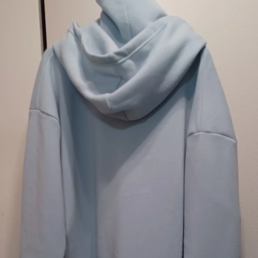 Forever 21 Baby Blue Hoodie Sweatshirt Size !X - Picture 3 of 5